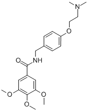 曲美苄胺 结构式