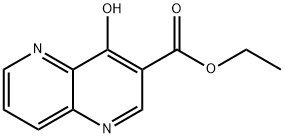4-羟基-[1,5]二氮杂萘-3-甲酸乙酯 结构式