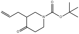 3-烯丙基-4-氧代哌啶-1-羧酸叔丁酯 结构式