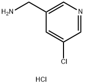 (5-氯吡啶-3-基)甲胺二盐酸盐 结构式