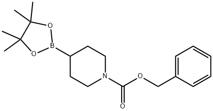 benzyl 4-(4,4,5,5-tetraMethyl-1,3,2-dioxaborolan-2-yl)piperidine-1-carboxylate 结构式