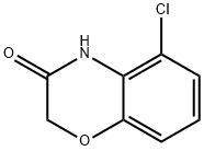 5-氯-2H-苯并[B][1,4]噁嗪-3(4H)-酮 结构式