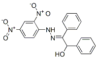 2-hydroxy-1,2-diphenylethanone {2,4-dinitrophenyl}hydrazone 结构式