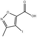 4-碘-3-甲基异恶唑-5-甲酸 结构式