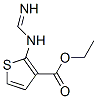 3-Thiophenecarboxylicacid,2-[(iminomethyl)amino]-,ethylester(9CI) 结构式