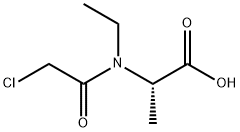 Alanine,  N-(chloroacetyl)-N-ethyl-  (9CI) 结构式
