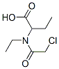 Butanoic  acid,  2-[(chloroacetyl)ethylamino]-  (9CI) 结构式