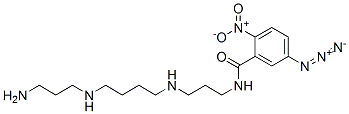 (5-azido-2-nitrobenzoyl)spermine 结构式