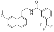 N-(2-(7-Methoxy-1-naphthalenyl)ethyl)-3-(trifluoromethyl)benzamide 结构式