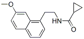 N-cyclopropylcarbonyl-2-(7-methoxy-1-naphthyl)ethylamine 结构式