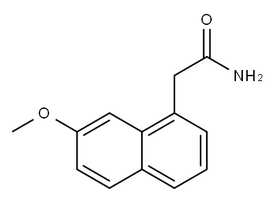 7-甲氧基萘-1-乙酰胺 结构式