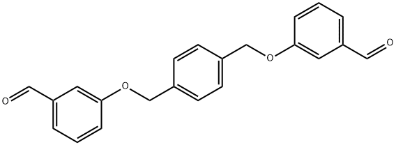 1,4-Bis(3-formylphenoxy)xylene 结构式