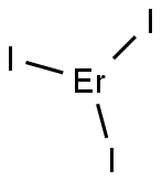 无水碘化铒(III) 结构式
