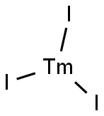 碘化铥(III) 结构式