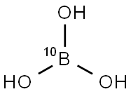硼酸-10B 结构式