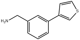 (3-THIEN-3-YLPHENYL)METHYLAMINE 结构式