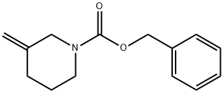 1-PIPERIDINECARBOXYLIC ACID, 3-METHYLENE-, PHENYLMETHYL ESTER 结构式