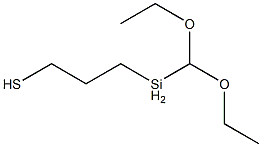 3-(二乙氧基甲基甲硅烷基)-1-丙硫醇 结构式