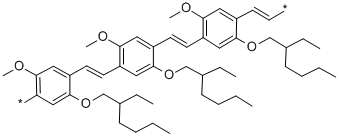 聚[2-甲氧基-5-(2-乙基己氧基)-1,4-苯撑乙烯撑] 结构式