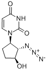 1-((1R,2S,3S)-2-AZIDO-3-HYDROXYCYCLOPENTYL)PYRIMIDINE-2,4(1H,3H)-DIONE 结构式