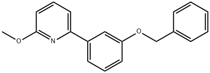 2-[3-(苄氧基)苯基]-6-甲氧基吡啶 结构式