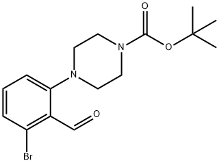 2-BroMo-6-(4-BOC-piperazino)benzaldehyde 结构式