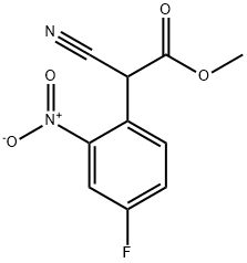 Methyl 2-cyano-2-(4-fluoro-2-nitrophenyl)acetate 结构式