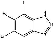 6-BroMo-4,5-difluoro-3H-1,2,3-benzotriazole 结构式
