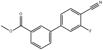 Methyl 3-(4-cyano-3-fluorophenyl)benzoate 结构式