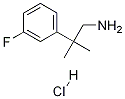 2-(3-Fluorophenyl)-2-Methylpropan-1-aMine hydrochloride 结构式