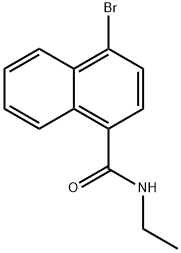 4-BroMo-N-ethylnaphthalene-1-carboxaMide 结构式