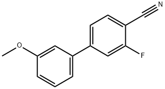 2-Fluoro-4-(3-Methoxyphenyl)benzonitrile 结构式