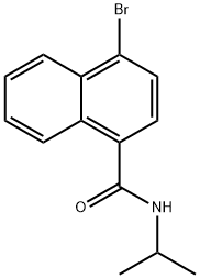 4-BroMo-N-isopropylnaphthalene-1-carboxaMide 结构式