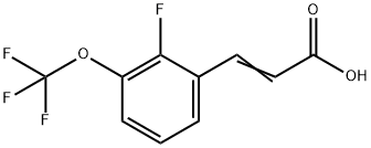 2-氟-3-(三氟甲氧基)肉桂酸 结构式