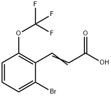 2-BroMo-6-(trifluoroMethoxy)cinnaMic acid 结构式