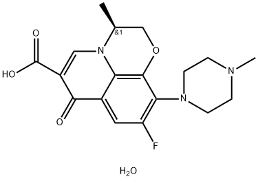 盐酸左旋氧氟沙星 结构式