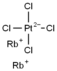 dirubidium tetrachloroplatinate  结构式