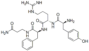 tyrosyl-arginyl-phenylalanyl-beta-alaninamide 结构式