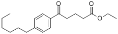 ETHYL 5-(4-HEXYLPHENYL)-5-OXOVALERATE 结构式