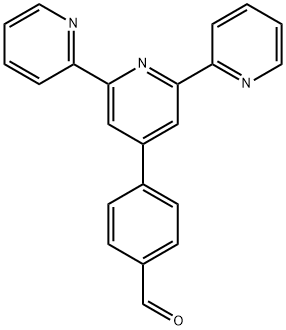4'-(4-甲酰基苯基)-2,2':6',2"-三联吡啶 结构式