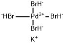 四溴钯(II)酸钾 结构式