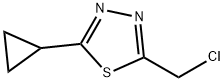 2-氯甲基-5-环丙基-1,3,4-噻二唑 结构式