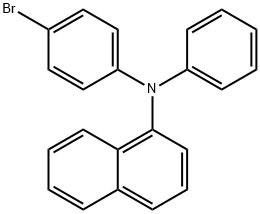 N-(4-溴苯基)-N-苯基-1-萘胺 结构式