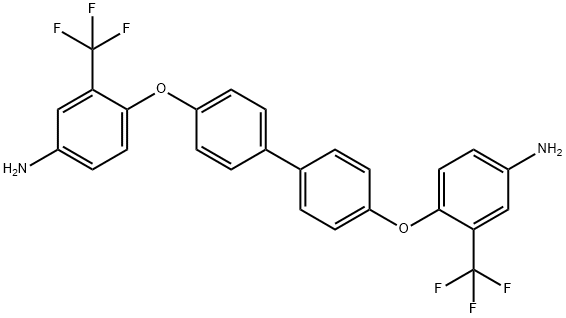 4,4'-双(4-氨基-2-三氟甲基苯氧基)联苯 结构式
