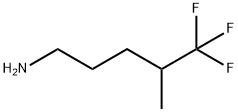 1-Pentanamine, 5,5,5-trifluoro-4-methyl- 结构式