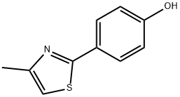 2-(4-羟基苯基)-4-甲基噻唑 结构式