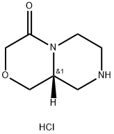 (R)-六氢吡嗪并[2,1-C][1,4]噁嗪-4(3H)-酮盐酸盐 结构式