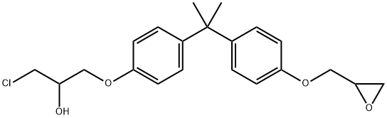 双酚A(3-氯-2-羟丙基)甘油醚 结构式