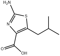 2-Amino-5-isobutyl-1,3-thiazole-4-carboxylic acid 结构式