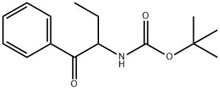 (1-氧代-1-苯基丁-2-基)氨基甲酸叔丁酯 结构式